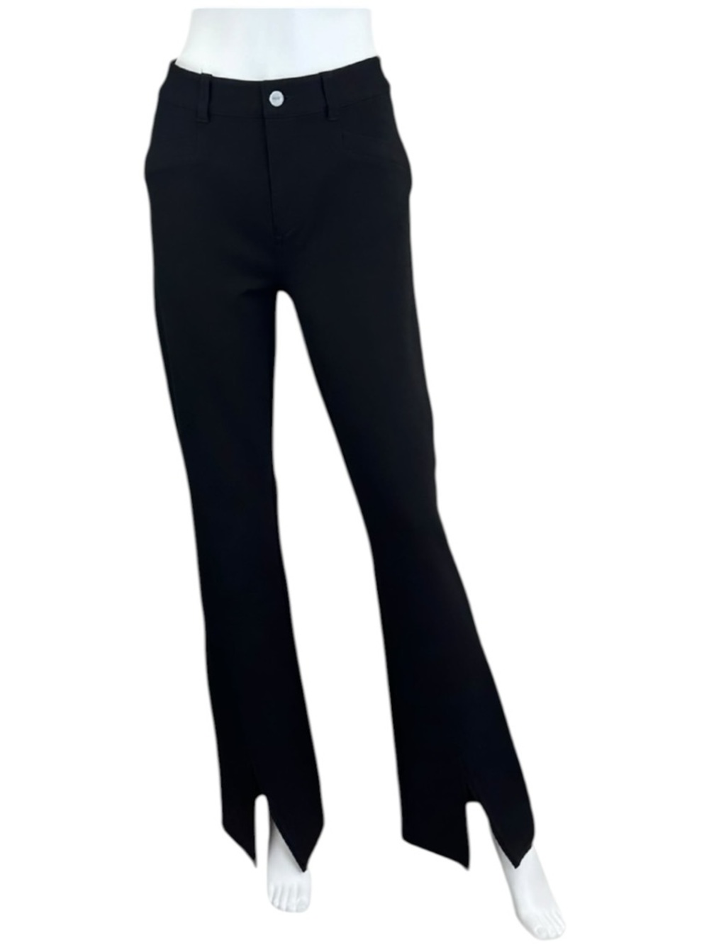 PAIGE Black Split Leg Trouser Size 29